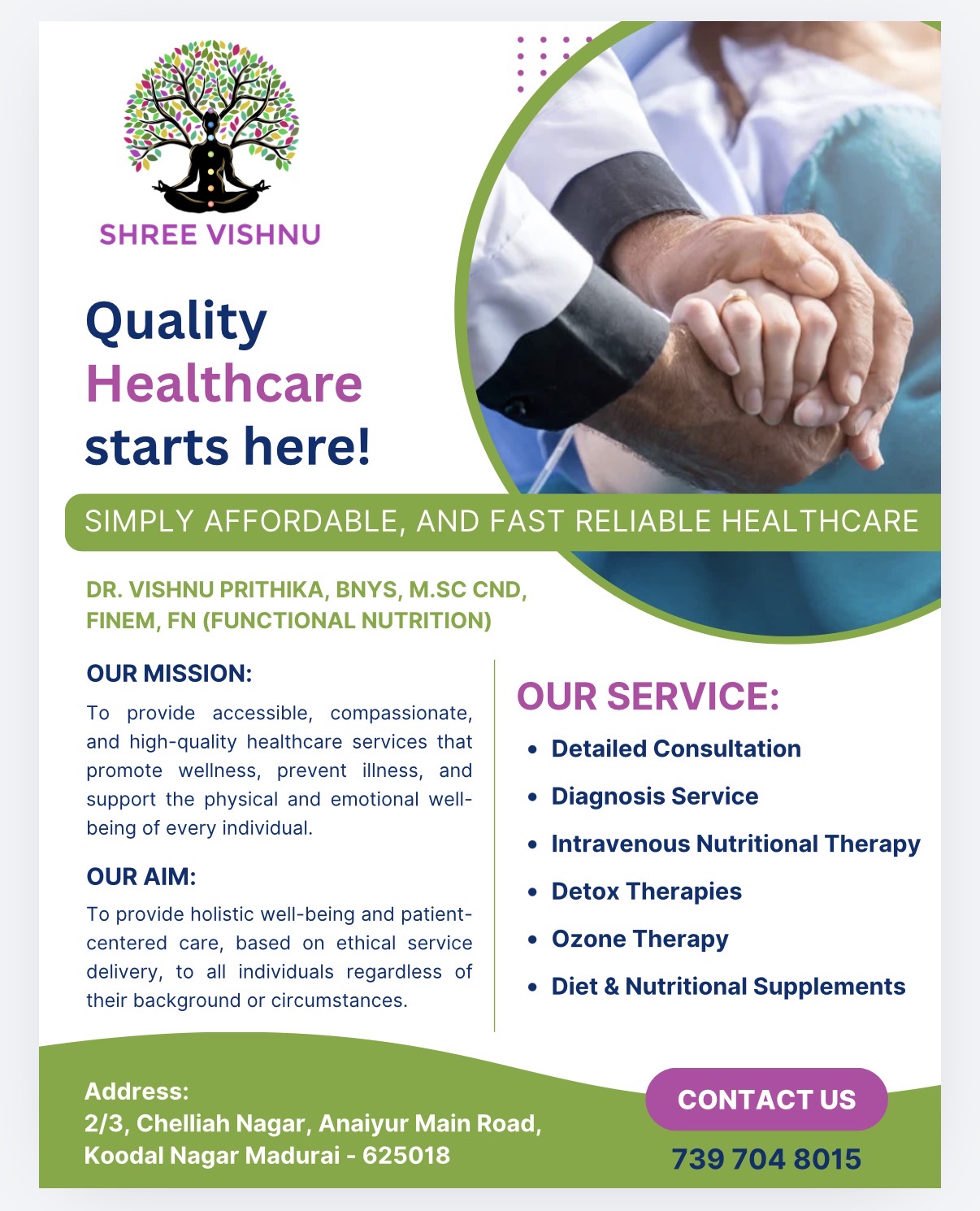 Shri Vishnu Health Care Clinic services